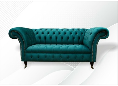 Sofa 2 Sitzer Chesterfield Polster Design Luxus Couch Sofas Lounge Club Sofas