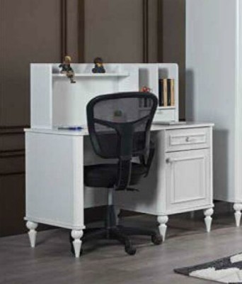 Современная элегантность: Белый комплект мебели для спальни на изящных ножках