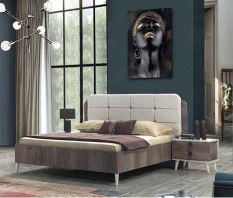 Полная спальня кровать скамейка туалетный столик шкаф прикроватный столик 5 предм.