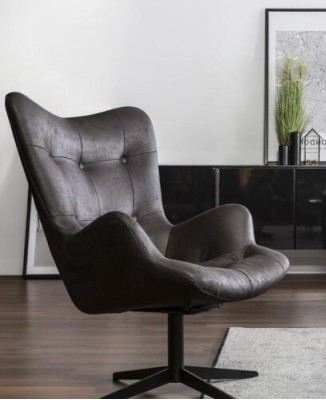 Современное кресло офисный стул поворотный стул дизайн мебель ткань черная совершенно новая.