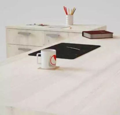 Роскошный набор для офиса в элегантном современном стиле из качественного дерева.