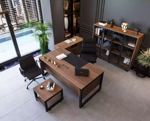 Современный роскошный офисный шкаф для документов.