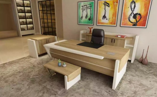 Письменный стол журнальный столик шкаф для документов комод современное коричневое дерево.