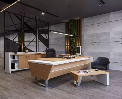 Письменный стол журнальный столик шкаф для документов комод современное коричневое дерево.