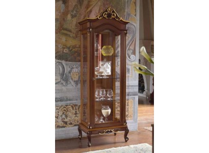 Edle Vitrine Antik Stil Barock Rokoko Klassisch Wohnzimmer Glas Schrank