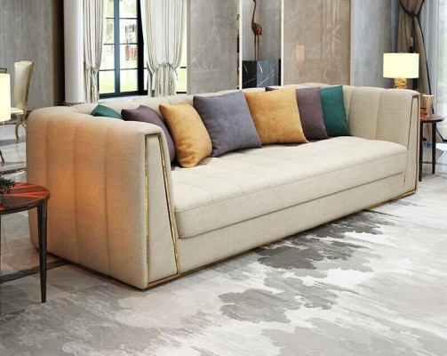 Edelstahl Exklusive Design Möbel 31 Sitzer Hocker Couch Polster Garnitur