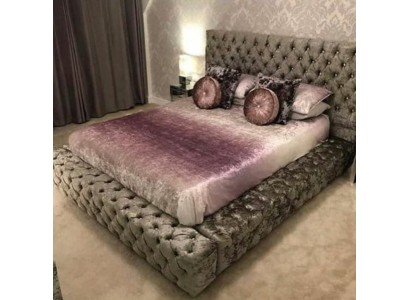 Chesterfield двуспальная кровать мебель 180x200 обивочный текстиль кровати роскошный дизайн рама