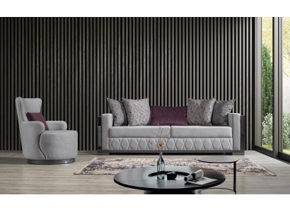 Modern Luxus Sofagarnitur Sofa Garnitur Sofas Sessel 3+1 Sitzer Stoff Design