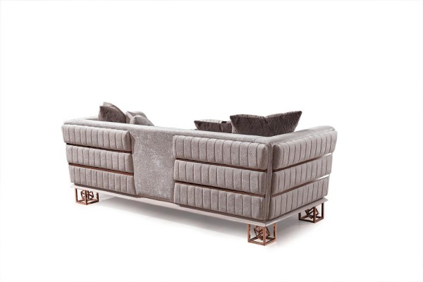 Sofa 3 Sitzer Moderne Couch Sofas Design Sofa Dreisitzer Sitz neu braun