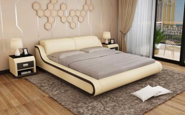 Дизайн спальни 180x200 Новая мебель Роскошь Современные кровати Обивка
