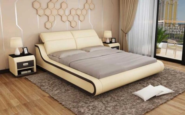 Дизайн спальни 180x200 Новая мебель Роскошь Современные кровати Обивка