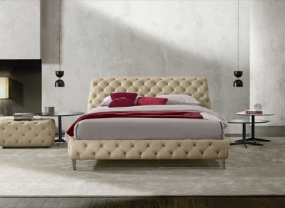 Chesterfield кровать Роскошные кровати Деревянные каркасы мебели Модернизация дизайн Установки кровати
