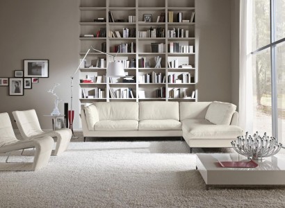 Диван Prianera Ecksofa Гостиная Дизайн Кожа Современный L-форма