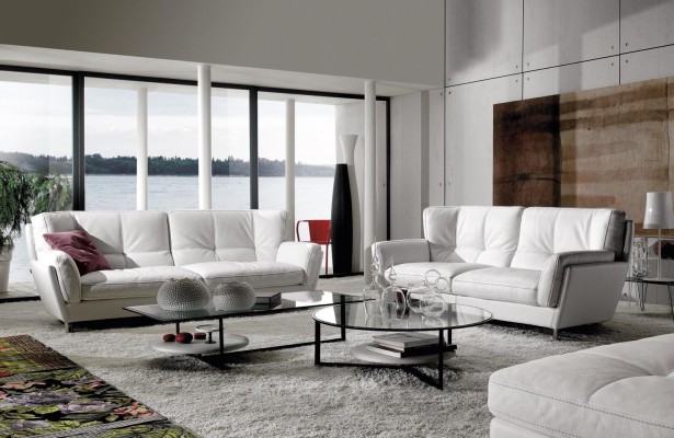 Edle Wohnzimmer Sitzmöbel Designer 3+2 Polstersofas Luxuriöses Couch-Set