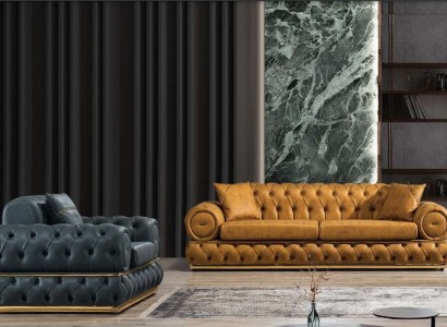 Роскошный диван Chesterfield 3+1 сиденьев, комплект дивана, кресло, диваны, обивка.