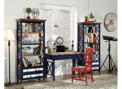 Письменный стол 2-х частей, стол, шкаф, рабочая комната, настоящая деревянная мебель, офис, обеденный стол.