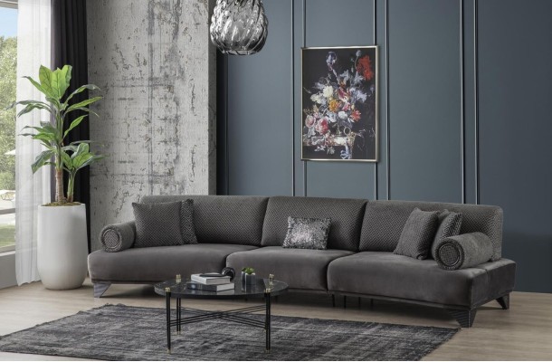 Sofa 5 Sitzer Couch Polstersofa xxl Sofas Wohnzimmer Stoff Big Wohnlandschaft