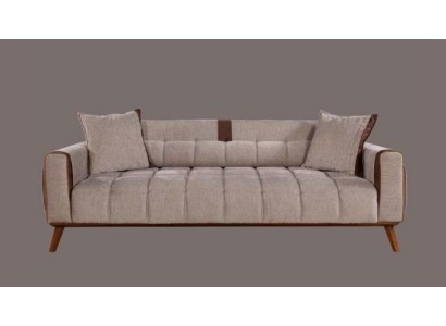 Sofa 3 Sitz Textil Sofas Couch Polster Garnitur Sitzpolster Dreisitzer