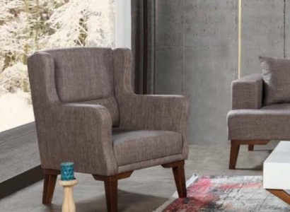 Кресло Luxus обивка мебель гостиная кресло Текстиль новый цвет коричневый