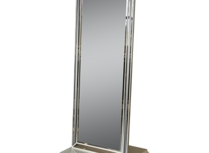Spiegel Grau Elegantes Design Stil Luxus Modern Wohnzimmer Neu Metall Möbel