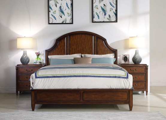 Кровать 2x Тумбочка 4шт Комплект для спальни Дизайн Современная классическая мебель роскошь