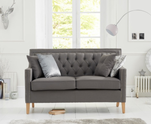 Диван Chesterfield Sofa Couchen обитый тканью, 2-местный.