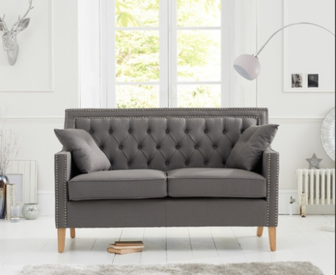 Диван Chesterfield Sofa Couchen обитый тканью, 2-местный.