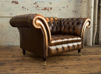 Chesterfield кожаный диван 1-местный диван обивка диваны Дизайн Роскошь Кауч диваны Новый