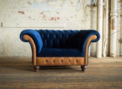 Chesterfield Ткань Обивочные Кресла 1 Местные Дизайнерские Тканевые Диваны Роскошные