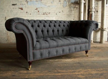 Chesterfield Ткань Диван 2-местный диван Роскошный диван обтяжка диваны Дизайн Тканевые диваны