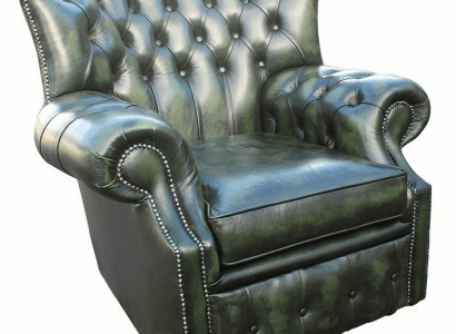 Chesterfield бархатное кресло с ушами, 1-местное, дизайнерская кожа, ткань для телевизора, обивка новая