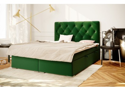 Chesterfield Boxspring кровать отеля, двойной комплект с матрасом и топпером, новые кровати.