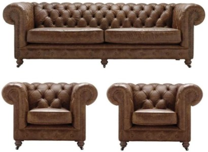 Антикварный стиль дивана Chesterfield, обивочный комплект, кожаный диван