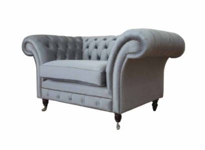 Chesterfield кресло Ткань Диван Ткань Диваны Диваны Кушетки Гостиная Серый