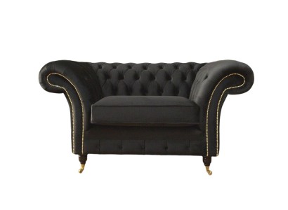 Chesterfield кресло Lounge Черный диван Диван Обивка Современный Текстиль Новый