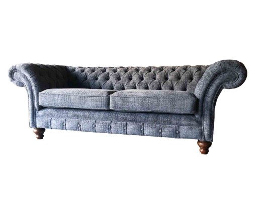 Chesterfield диван для трех человек, обивка из текстильного материала, новый.