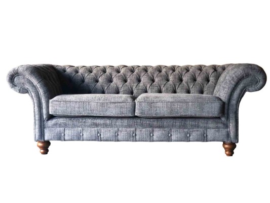 Chesterfield диван для трех человек, обивка из текстильного материала, новый.