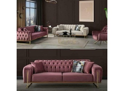 Дизайнерский диван Chesterfield Luxuriöse 2x обитый кожей диван для гостиной мебели