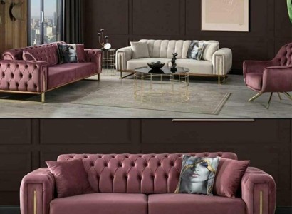 Дизайнерский диван Chesterfield Luxuriöse 2x обитый кожей диван для гостиной мебели