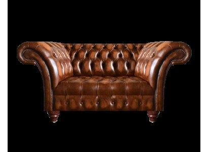 Edler Chesterfield Brauner Leder Dreisitzer Wohnzimmer Sitzcouchen Neu