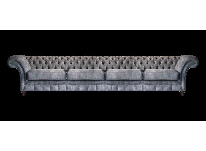 Elegantes Chesterfield Sofa Wohnzimmer Viersitzer Designer 4-Sitzer Neu