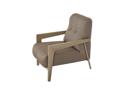 Светло-серое кресло для гостиной, элегантное текстильное кресло для гостиной.