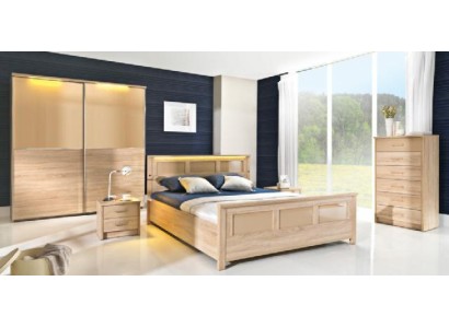 Спальный гарнитур из дерева Комплект кровать Шкаф Комод Тумбочка Cremona2