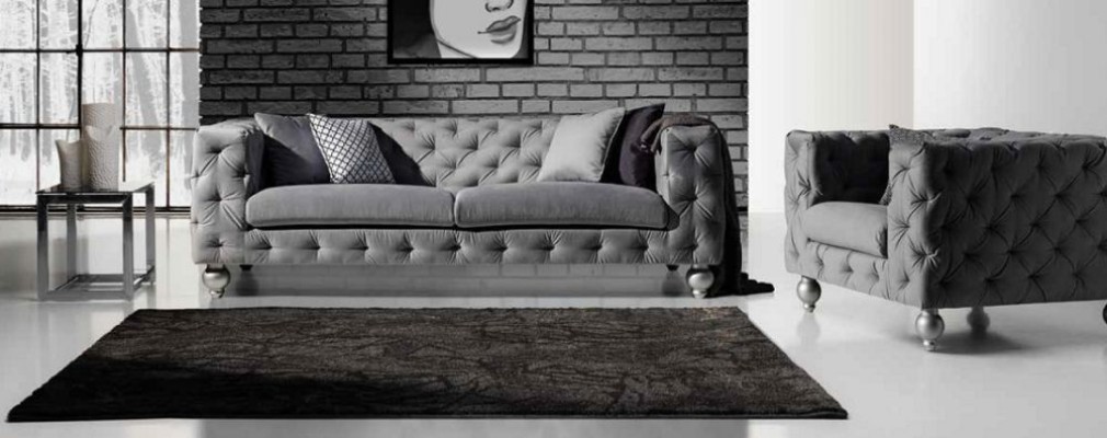 Диван Chesterfield Set 252 см + кресло-диван Sofa Couch дизайнерское декоративное соединение