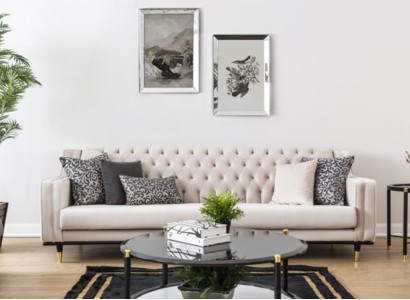 Kлассический диван Chesterfield для трех человек, мебель, люкс, кушетки, бежевый, 3-местные диваны