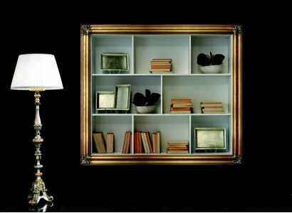 Полка для книг в гостиной стенной шкаф Luxus