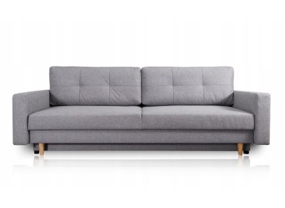 Sofa 3 Sitzer Grau Sofas Stil Luxus Wohnzimmer Modern Design Polster Stoff Neu