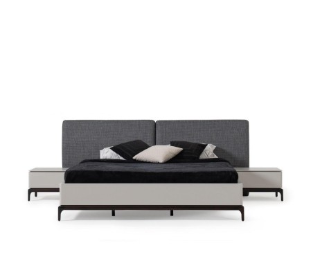 Кровать 2x Тумбочка Шкаф роскошная деревянная спальня гостиничное оборудование 4 предмета.