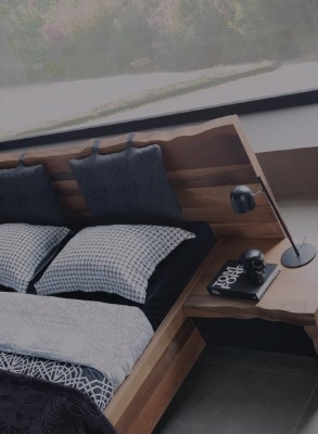 Спальный гарнитур кровать 2x комплект прикроватных тумб — новая мебель, 3 предмета. Новый, коричневый.