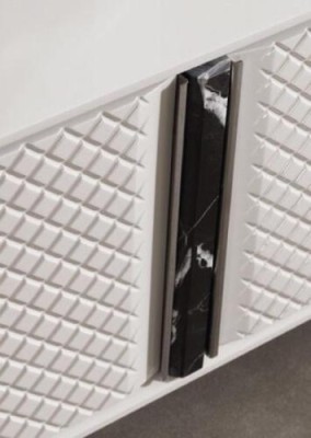 Буфет с камином и ТВ-тумбой, мебелью для телевизора роскошного низкого шкафом 240 см